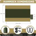 Camping Hammock Lightweight, Portable Hammocks Parachute Hammock with Two Tree Straps, Single or Double Travel Swing Nylon Camp Hammocks, Outdoor Essentials for Beach Backpacking Hiking