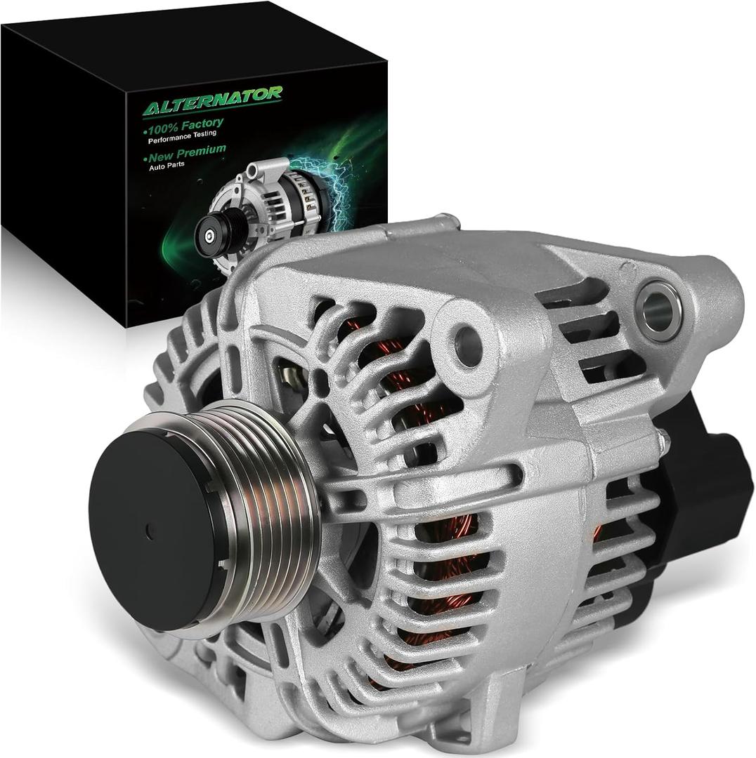 Stable Output Alternator for:-Kia Optima 2.0L 2012-2013 Sorento 2.4L 2011-2012, for:-Hyundai Sonata 2.0L 2011-2014 Santa Fe 2.4L 2010-2012 L4 12V 110Amp 6 Grooves, OE# 37300-2G600 11493