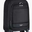 Rolling Backpack, 15.6 inch Laptop Backpack with 4 Spinner Wheels, Carry on Travel Backpack Water Resistant Wheeled Backpacks for Women Men Suitable for Overnight College Work, Black