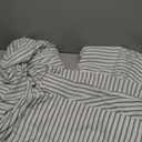 Extra Deep King Sheet Set - 6 Piece Breathable and Cooling Sheets - Hotel Luxury Bed Sheets Set - Easy Fit - Soft, Wrinkle Free and Comfy Sheets Set - Grey Striped Sheet Set with Extra Deep Pockets