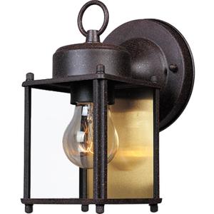 Designers Fountain 1161-RP Porch Outdoor Wall Lantern Sconce, 8in H, Rust Patina