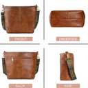 Hobo Bags Vegan Leather Crossbody Bag Guitar Strap Shoulder Purses with Zipper Handbags for Women