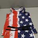 UNIFACO Girls Swimsuits Two Piece Tankini Bathing Suits Boyshort Summer Beach Rash Guard Swimwear for 4-13T (A-light Blue Stripes)