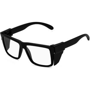 UV400 Bluelight Transition Photochromic Safety Glases Anti Scratch and Impact Resistant,Meets ANSI Z87.1 Standard (Matte Black)