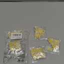 Zlettery 130pcs Iron on Letter Patches 0.7 inch, 5 Sets of 26 Embroidered Alphabet A-Z Patches for Clothing Jackets Hats Backpacks Jeans Yellow