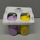 Tommee Tippee Insulated 9oz Sporty Spout Toddler Water Bottle, No Spill, Sippy Cups for Toddlers 1-3, Two-Piece Valve Helps Stop Spills, Yellow & Purple, BPA Free, Pack of 2