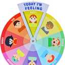 Kids Emotion Wheel, Feelings Wheel, Feelings Kid Charts, Expression Emotions Chart, Emotional Toys for Toddlers and preschoolers