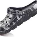 PIMIO Garden Clogs for Women and Men,Slip On Work Shoes with Arch Support,Womens Mens Quick-Dry Water Shoes Casual Sandals,Comfortable Slippers M 14