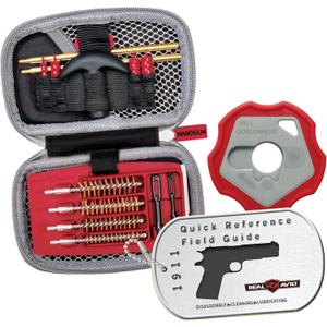 Real Avid Pistol Cleaning Kit 1911 Accessories | 1911 Bushing Wrench Takedown Tool 45 ACP Caliber 22 38 9MM 40 45 Cal Gun Tools & 1911 Field Guide | 9mm Cleaning Kit w/ Gun Cleaning Brush Rods Patches