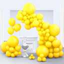 Zingnify Yellow Balloons, 150 pcs Different Sizes Pack of 18 Inch 12 Inch 10 Inch 5 Inch Latex Balloons for Balloon Garland Balloon Arch as Birthday Party Wedding Decorations