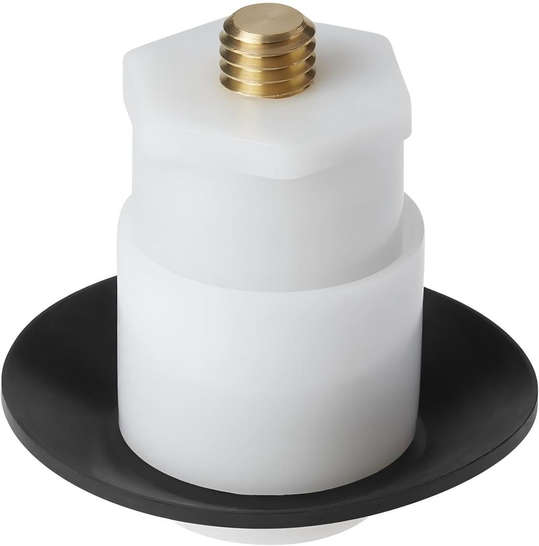 Pop Up Bathtub Drain Stopper, Fits Kohler K-7272 K-7271 K-7259 K-7265, Brass Core Chrome Cover, 3/8-16 Thread Toe-Touch Stopper with Gaskets, 1.5" Drain Opening