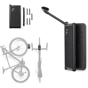 Feedback Sports | Velo Hinge 2.0 (Single) Pivoting Swivel Bike Wall Mount | Vertical Bicycle Hanger | Garage Fold Away Bike Hook | Road, Gravel, Mountain Bike Compatible (One Size)