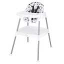 Evenflo 4-in-1 Eat & Grow Convertible High Chair,Polyester (Pop Star Gray)