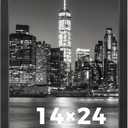 Annecy 14x24 Picture Frame Black（1 Pack）, 14 x 24 Picture Frame for Wall Decoration, Classic Black Minimalist Style Suitable for Decorating Houses, Offices, Hotels