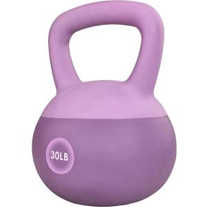 Soft Kettlebells - Sea and Iron Sand Filled Weights for Women and Men - Color Coded Soft Vinyl Kettlebells, Multiple Sizes