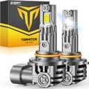 FAHREN 2026 Upgraded HB3/9005 Light Bulb, 85,000LM 24 LED Chips Super Bright 6500K, 10 Years Service Life with Cooling Fan, Real 1:1 Size 9005 LED, CANbus-Ready Plug N Play, lP68 Waterproof, Pack of 2