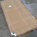 Frameless Shower Door, 36" W 78" H Fixed Shower Glass Panel with Clamps, 3/8" (10mm) Glass Shower Doors, Clear Tempered Bathroom Shower Screen in Polished Chrome Finish (Silver)