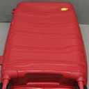 Carry On Luggage 22x14x9 Airline Approved, Hard Shell Suitcase with Spinner Wheels, PP Lightweight Luggages with TSA Lock, Carry-On Suitcases 20 Inch, Red