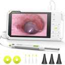 Anykit Digital Otoscope with Gyroscope, 4 Inches Screen, 3.9mm Ear Scope Camera with 6 Lights, Ear Wax Removal Tool, 32GB Card, Supports Photo Snap and Video Recording