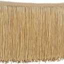 Chainette Fringe Trim 6 Inch 10 Yards Tassel Fringe Trim for Sewing Craft DIY Decoration(906 Light Gold)