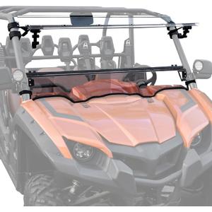 Flip Up Windshield for Yamaha Viking / Viking VI, 3-IN-1 1/5" Hard Coated PC Adjustable Windscreen for Yamaha Viking / Viking VI 2014-2025 Accessories, Open/Vented/Closed