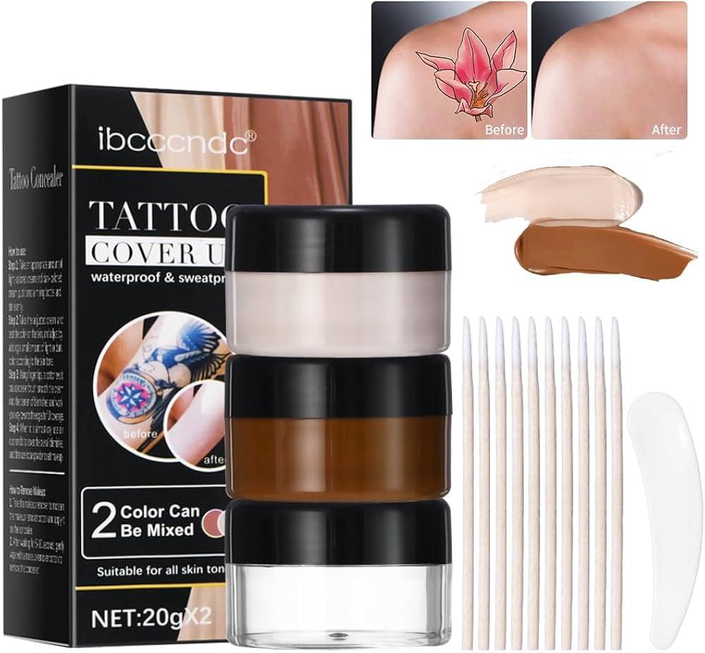 Cover-up Cream Body Concealer Full 2 Color Mixed Customize Tones Coverage for Man Women Covering All Blemishes