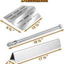 Genesis E-330 4 Burner Grill Replacement Parts for Weber Grill Parts Genesis S330 S-330 E330 EP330 330 Genesis 300 Series E-310 E310 7621 Flavorizer Bars 62753 Sear Burner Tube 65505 Heat Deflectors