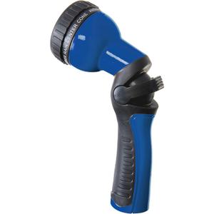 Dramm One Touch Revolution 9 Pattern Spray Gun with Thumb Control Water Flow, Perfect for Water Restricted Areas when Watering Plants, Pots, Baskets, Vegetables, Blue