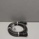 Garden Hose 25ft x 5/8",Flexible Water Hose,Lightweight Braided Hose with Swivel Handle,Leak-Free Connections, Male to Female Fittings, Kink Resistant Durable Hybrid Hose,Grey