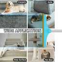 Carpet Rake for Pet Hair Removal - Reusable Pet Hair Remover, 60 Adjustable Long Handle Cat Dog Carpet Rake Scraper with Patented Design, Dog Hair Rake Brush for Rugs, Mats