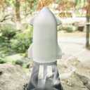 Cyberpunk Starship Incense Burner Holder with Airflow Smoke Effect  Fidget-Friendly Rocket Aromatherapy Decor for Mindfulness, Relaxation, Yoga, Meditation