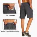 Vcansion 2 Pack Men's Outdoor Lightweight Hiking Shorts Quick Dry Sports Casual Running Shorts with Pockets (XXL)