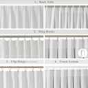 WEST LAKE 90 Inches Long Bailey Pinch Pleated Full Blackout Curtains with Liners, White 100 Room Darkening Pinch Pleat Drape for Bedroom Living Room, Thermal Insulated Window Treatment,60"W x 90"L, 1 Panel