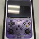 R36s Pro Retro Handheld Game Console, 3.5in IPS , 128GB Preloaded with 40000+Classic Games, Portable Game Console,30 +Game Emulator, Linux System,3500mah Rechargeable Battery (128G Purple)