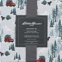 Eddie Bauer - King Sheets, Cotton Flannel Bedding Set, Brushed For Extra Softness, Cozy Home Decor (Tree Farm, King)