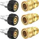 Twinkle Star Pressure Washer Quick Connect Fittings, M22 14mm to 3/8 Inch Pressure Washer Adapter, 6 Pieces
