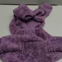 Fuzzy Dog Pajamas Turtleneck Dog Clothes Warm Soft Cozy Lightweight Dog Pjs Dog Sweaters for Small Dogs(Purple-S/M)