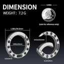 Titanium Round Keychain Carabiner Clip,Quick Release Keychain for Men, Key Chain Clip with Key Rings Matte