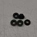 Hard-to-Find Fastener 014973124861 Flange Nuts, 14mm-2.00, Piece-5, Black