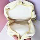 Kawaii Yellow Dog Backpack for Women, Cute Cartoon Nylon Mini Backpack Purse Shoulder Bag Travel Daypack