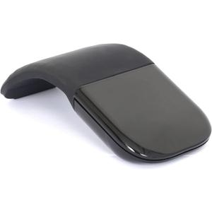 Bluetooth Arc Touch Mouse, Portable Mini Folding Travel Mouse whitout USB Dongle, Foldable Mice for Laptop, Tablet - Black