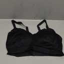 Floatley Cozy Adjustable Bra Comfort Wirefree Seamless Bra with Embedded Pad for Women (Large, Black)