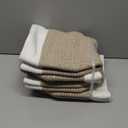 4 Pack Storage Baskets for Organizing, Woven Baskets for Shelves - Perfect for Toys, Books, Towels, and Clothes, Durable Gift Basket Bins Toy Storage, 12.7''Lx9''Wx7.8''H, Brown & White