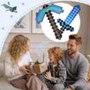 Foam Sword and Pickaxe Set Kids Role Play Toys for Halloween, Cosplay Video Game Parties