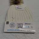 iLive Y2k Streetwear Beanie Wireless Bluetooth Knit Cap Pom-Pom Cap