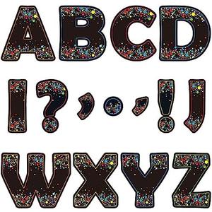 Qyeahkj 150 PCS Large 7" Font Letters and Punctuation Set, Dark Red Classroom Alphabet Cutout for Bulletin Board Display Home School Decoration, A Great Helper to Inspire Students' Learning Interest