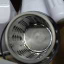 Geedel Rotary Cheese Grater, Kitchen Mandoline Vegetable Slicer with 3 Interchangeable Blades, Easy to Clean Rotary Grater Slicer for Fruit, Vegetables, Nuts (White)