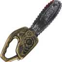 Plastic Chainsaw Toy, Fake Chainsaw with Realistic Blood Stains Halloween Bloody Prop for Costume Cosplay Haunted House Decor Zombie Party
