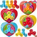 JOYIN 28 PCS Valentine's Day Gifts Cards with Fidget Spinner, Stress Relief Hand Finger Spinner Fidget Toy for Kids Valentine's Party Favors for Classroom Exchange Toy, School Prizes Exchange Gift