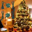 Flutesan Extension Cord 8ft with 8 Lights Modes Foot Switch for Christmas Tree Foot Switch Extension Cord Lights Raintight Plug Compatible Replacement for LED String Light Christmas Tree (2,1/2inch)